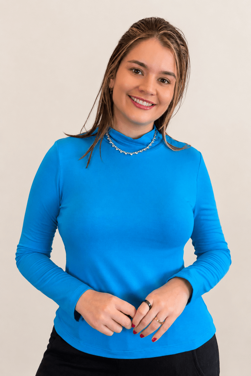 Blusa Donna na cor Turquesa, foto 2 de 2