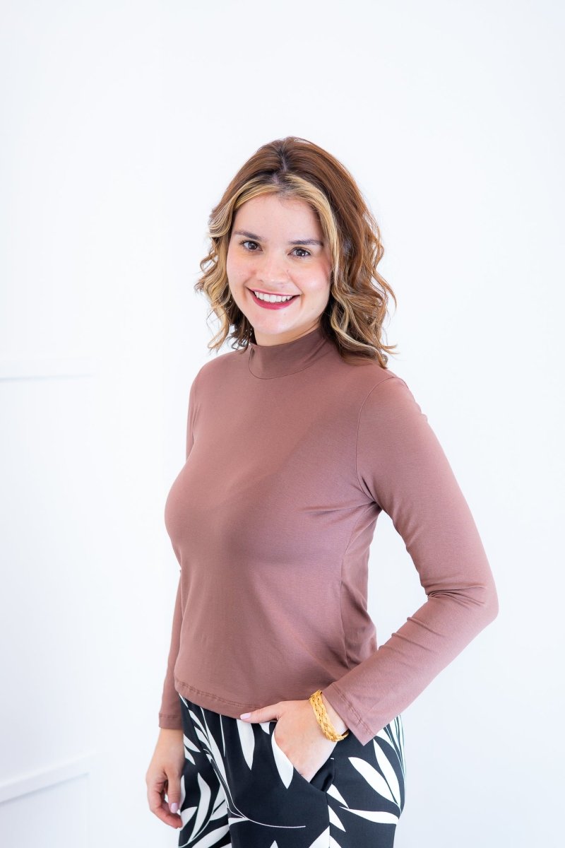 Blusa Donna - Manga longa com Golinha - Naguirre Shop