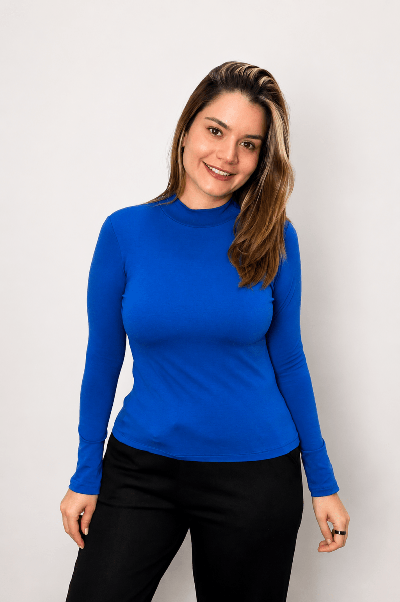 Blusa Donna na cor Azul Royal, foto 2 de 2