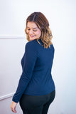 Blusa Donna - Manga longa com Golinha - Naguirre Shop