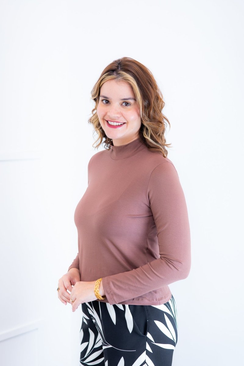 Blusa Donna - Manga longa com Golinha - Naguirre Shop