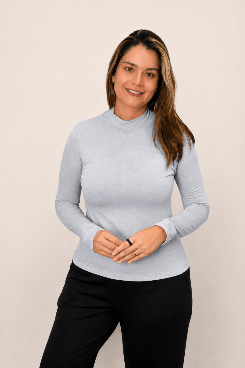 Blusa Donna na cor Azul Algodão, foto 1 de 2