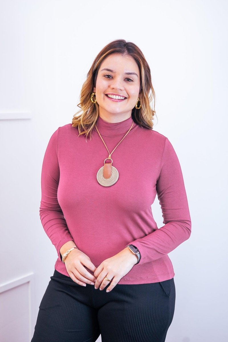 Blusa Donna - Manga longa com Golinha - Naguirre Shop