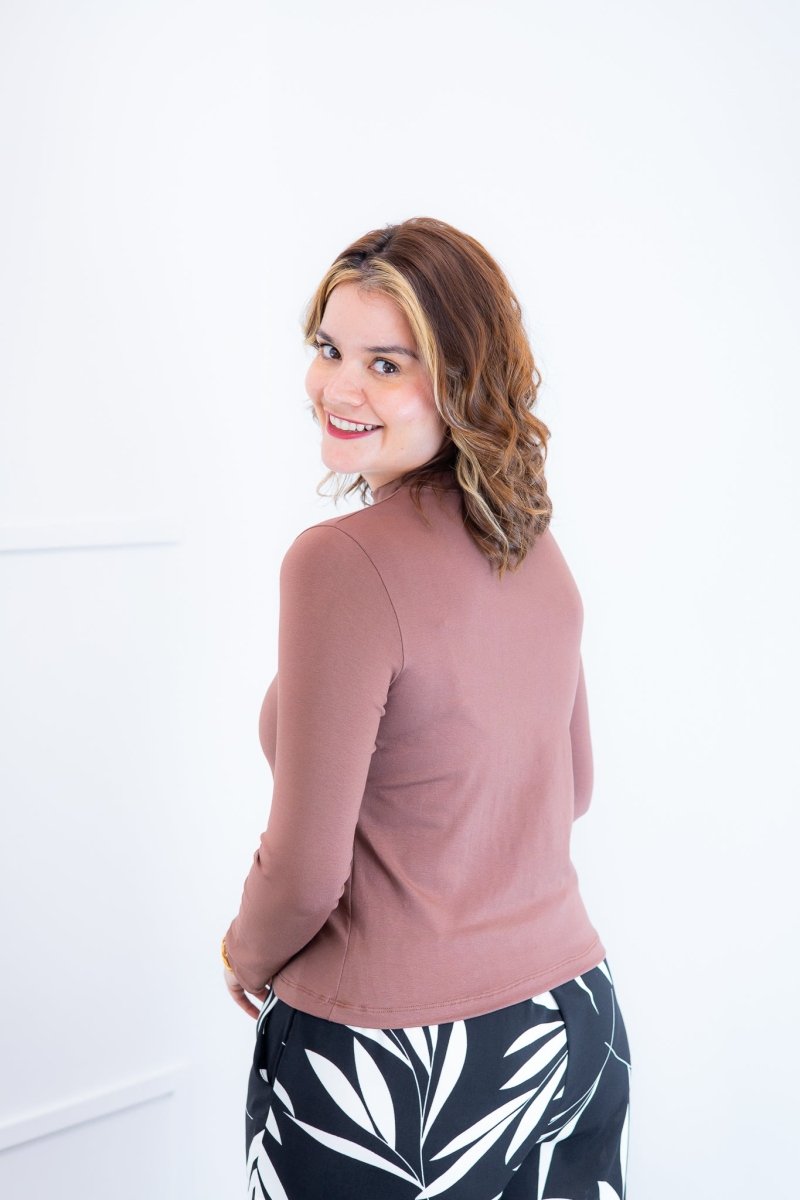 Blusa Donna - Manga longa com Golinha - Naguirre Shop