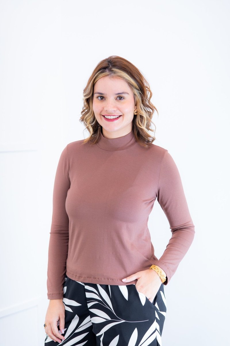 Blusa Donna - Manga longa com Golinha - Naguirre Shop