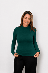 Blusa Donna na cor Verde Petróleo, foto 2 de 2