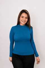 Blusa Donna na cor Azul Petróleo, foto 1 de 2