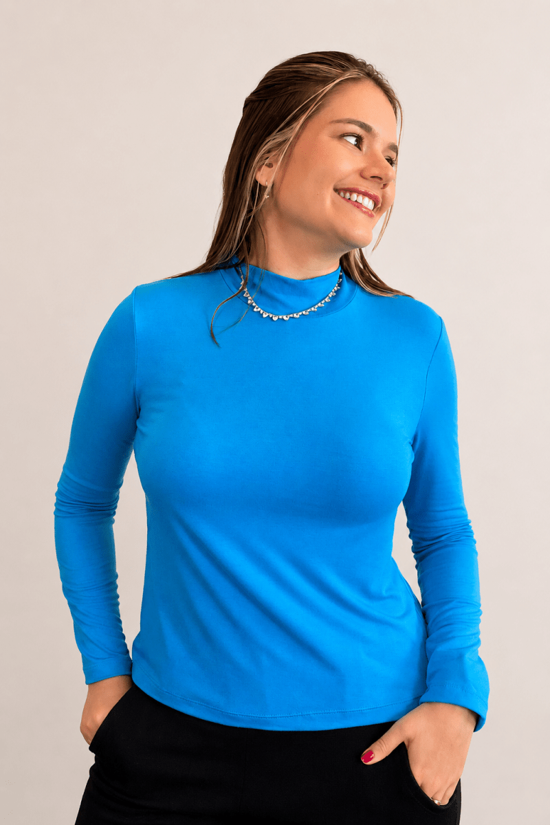 Blusa Donna na cor Turquesa, foto 1 de 2
