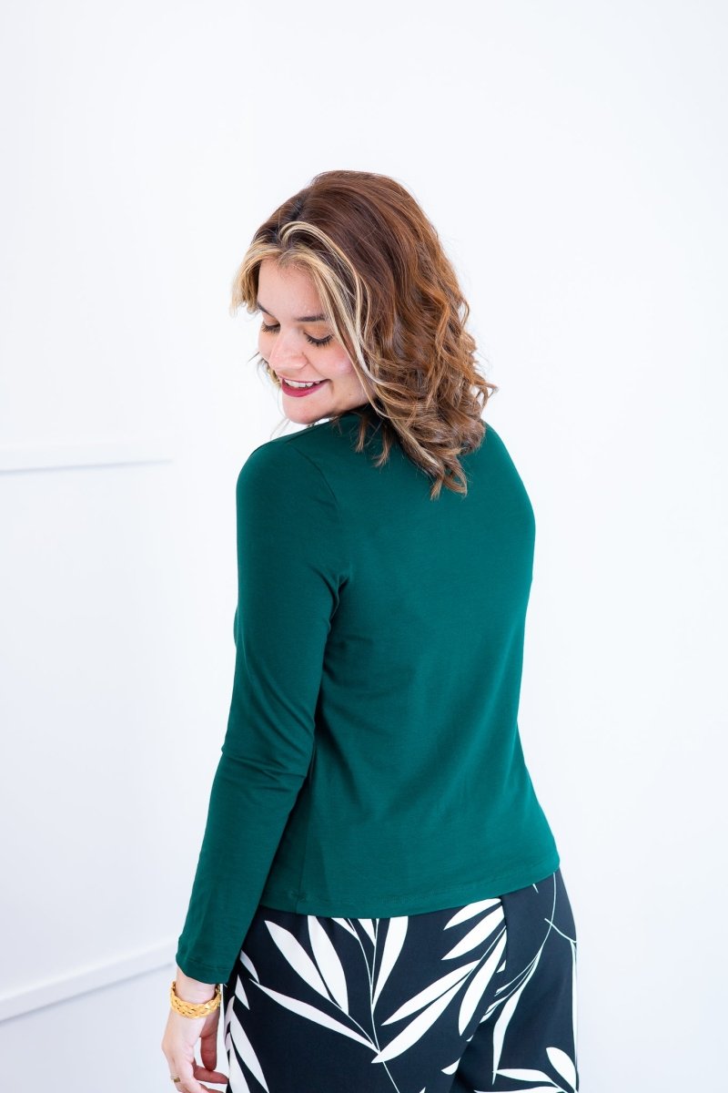 Blusa Donna - Manga longa com Golinha - Naguirre Shop