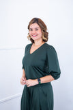 Blusa Eduarda - Gola V em Malha Confort - Naguirre Shop