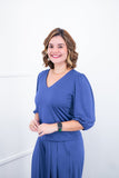 Blusa Eduarda - Gola V em Malha Confort - Naguirre Shop