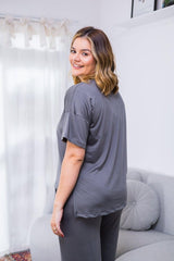 Blusa Estela - Com Decote V Em Malha Confort - Naguirre Shop