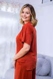 Blusa Estela - Com Decote V Em Malha Confort - Naguirre Shop