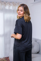 Blusa Estela - Com Decote V Em Malha Confort - Naguirre Shop