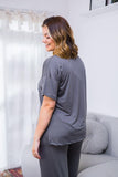 Blusa Estela - Com Decote V Em Malha Confort - Naguirre Shop