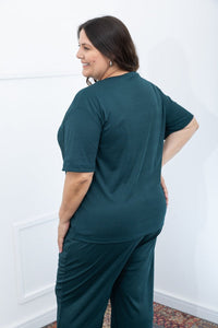 Blusa Ester – Oversized Gola Redonda em Canelado Flex - Naguirre Shop