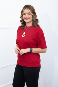 Blusa Ester – Oversized Gola Redonda em Canelado Flex - Naguirre Shop