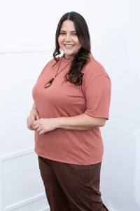 Blusa Ester – Oversized Gola Redonda em Canelado Flex - Naguirre Shop
