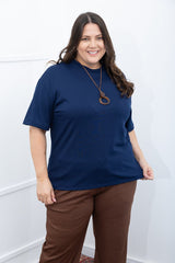 Blusa Ester – Oversized Gola Redonda em Canelado Flex - Naguirre Shop