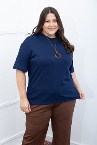 Blusa Ester – Oversized Gola Redonda em Canelado Flex - Naguirre Shop