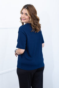 Blusa Ester – Oversized Gola Redonda em Canelado Flex - Naguirre Shop