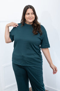 Blusa Ester – Oversized Gola Redonda em Canelado Flex - Naguirre Shop