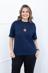 Blusa Ester – Oversized Gola Redonda em Canelado Flex - Naguirre Shop