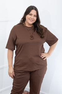 Blusa Ester – Oversized Gola Redonda em Canelado Flex - Naguirre Shop