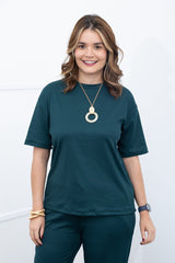 Blusa Ester – Oversized Gola Redonda em Canelado Flex - Naguirre Shop