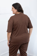Blusa Ester – Oversized Gola Redonda em Canelado Flex - Naguirre Shop