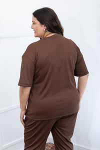 Blusa Ester – Oversized Gola Redonda em Canelado Flex - Naguirre Shop