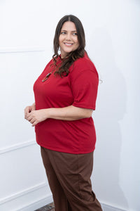 Blusa Ester – Oversized Gola Redonda em Canelado Flex - Naguirre Shop