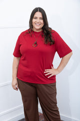 Blusa Ester – Oversized Gola Redonda em Canelado Flex - Naguirre Shop
