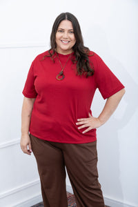 Blusa Ester – Oversized Gola Redonda em Canelado Flex - Naguirre Shop