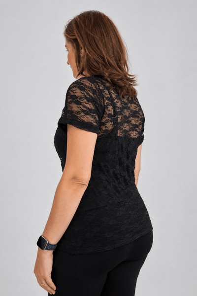 Blusa Estilo T-shirt Essencial em Renda Positano - Naguirre Shop