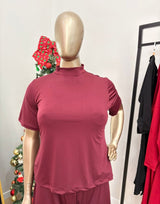 Blusa Exclusiva – Feminina em Malha Confort com Gola Redonda - Naguirre Shop