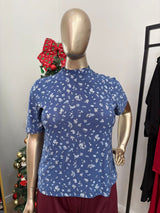Blusa Exclusiva – Feminina em Malha Confort com Gola Redonda - Naguirre Shop