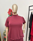 Blusa Exclusiva – Feminina em Malha Confort com Gola Redonda - Naguirre Shop