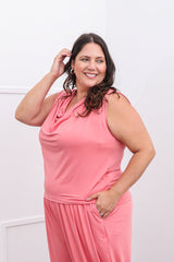 Blusa Fernanda – Decote Drapeado em Malha Confort - Naguirre Shop