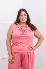 Blusa Fernanda – Decote Drapeado em Malha Confort - Naguirre Shop