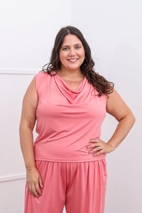 Blusa Fernanda – Decote Drapeado em Malha Confort - Naguirre Shop