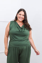 Blusa Fernanda – Decote Drapeado em Malha Confort - Naguirre Shop