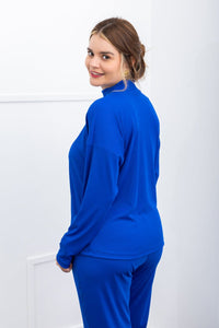 Blusa Flora – Wingsuit Manga Longa em Canelado Flex - Naguirre Shop