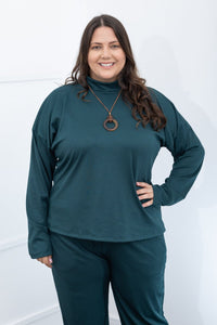 Blusa Flora – Wingsuit Manga Longa em Canelado Flex - Naguirre Shop