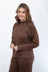 Blusa Flora – Wingsuit Manga Longa em Canelado Flex - Naguirre Shop