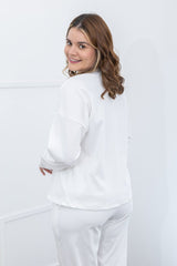 Blusa Flora – Wingsuit Manga Longa em Canelado Flex - Naguirre Shop