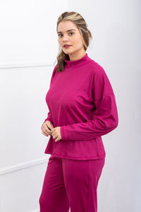 Blusa Flora – Wingsuit Manga Longa em Canelado Flex - Naguirre Shop