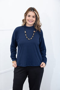 Blusa Flora – Wingsuit Manga Longa em Canelado Flex - Naguirre Shop