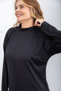 Blusa Flora – Wingsuit Manga Longa em Canelado Flex - Naguirre Shop