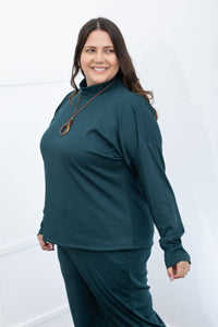 Blusa Flora – Wingsuit Manga Longa em Canelado Flex - Naguirre Shop